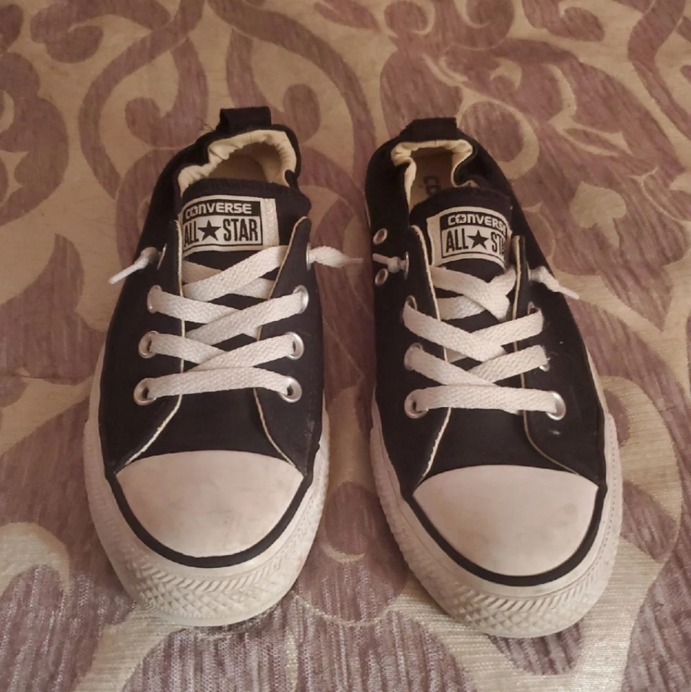 Converse Black Shorline Slip